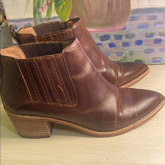 Madewell Brown Ankle Boots - Picture 1 of 9